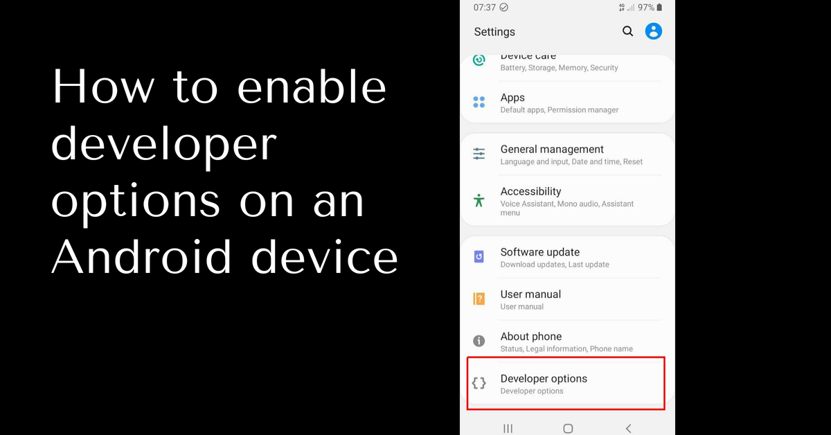 Debugging usb basics enable How to Enable Developer Options on Android